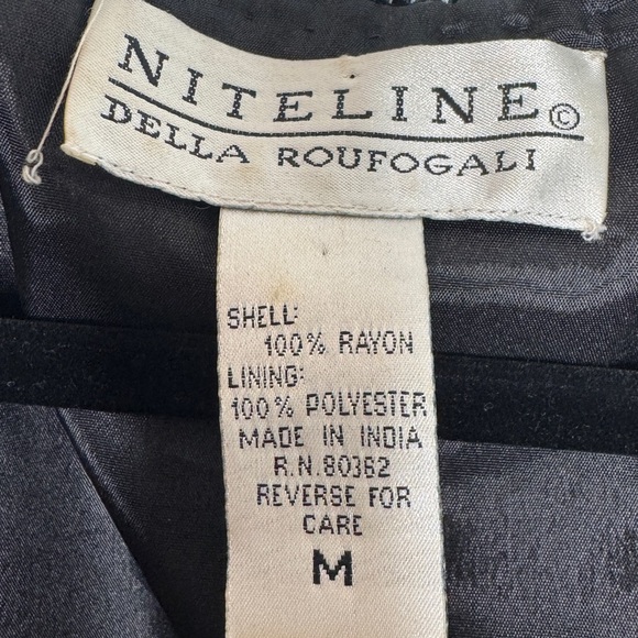 Vintage Niteline Velvet Beaded and Embroidered Bolero Cropped Jacket - Picture 3 of 6